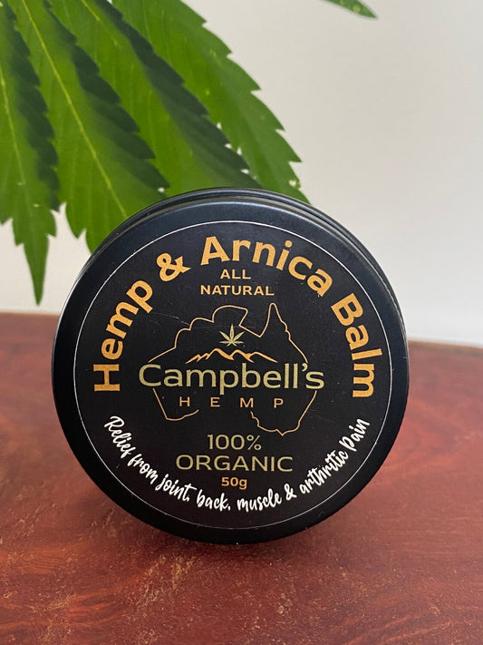 Hemp balm for sore muscles and dry skin – 50g CBD Arnica or Calendula